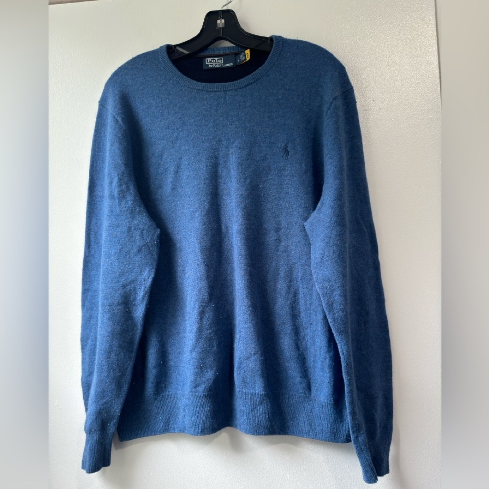 Polo By Ralph Lauren Men’s 100% Wool Crew Neck Sweater Sz L